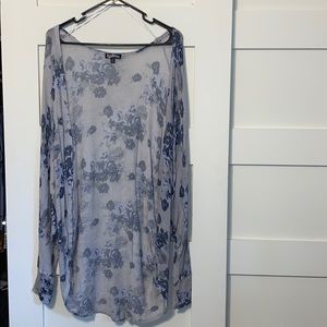 Oversized Floral Cardigan